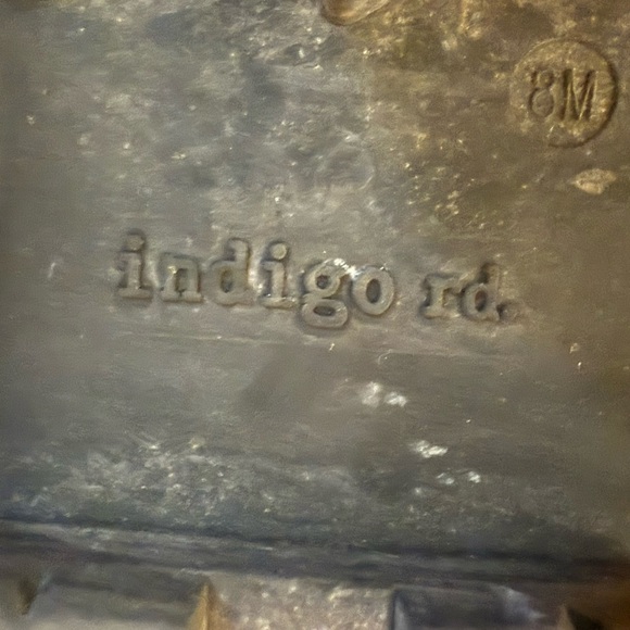 Indigo Black and Brown Heeled Boots - Picture 6 of 6